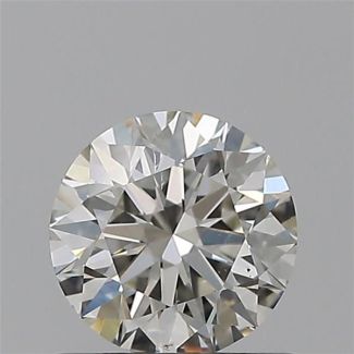 0.60 Carat Round H SI1 EX GIA Natural Diamond