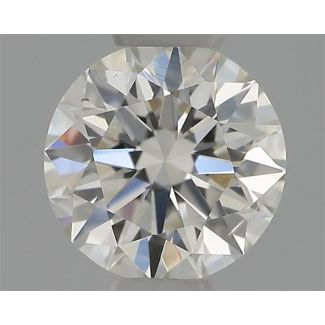 0.31 Carat Round H SI1 EX VG GIA Natural Diamond