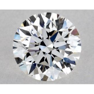 0.37 Carat Round F VS1 EX GIA Natural Diamond