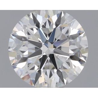 0.51 Carat Round H VS2 EX GIA Natural Diamond