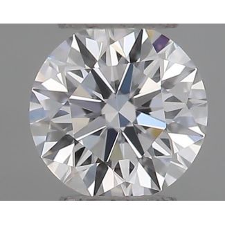 0.21 Carat Round D VVS1 EX GIA Natural Diamond