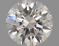 0.6 Carat Round H VVS2 EX GIA Natural Diamond