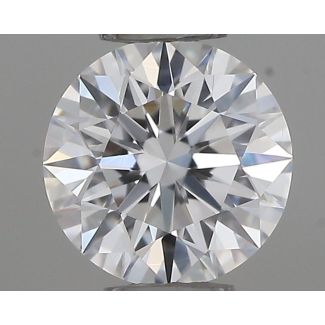 0.32 Carat Round D VVS2 EX VG GIA Natural Diamond