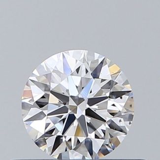 0.42 Carat Round D VS2 EX VG GIA Natural Diamond