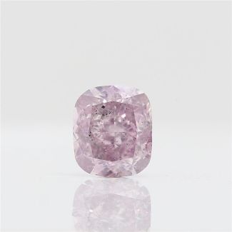 0.5 Carat Cushion Brilliant Fancy Purplish Pink I1 - VG GD GIA Natural Diamond