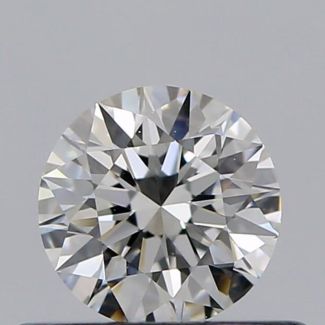 0.37 Carat Round F VVS1 EX GIA Natural Diamond