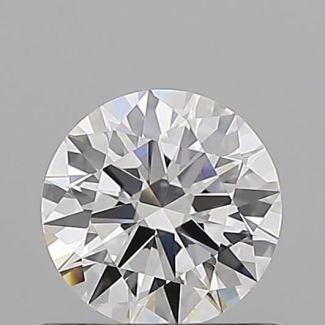 0.56 Carat Round E VVS1 EX GIA Natural Diamond