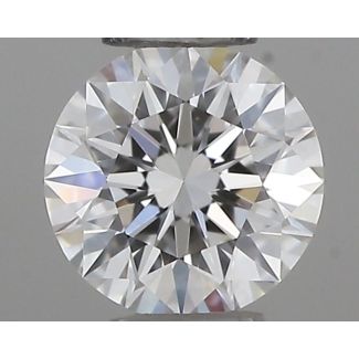 0.2 Carat Round F VVS2 EX GIA Natural Diamond