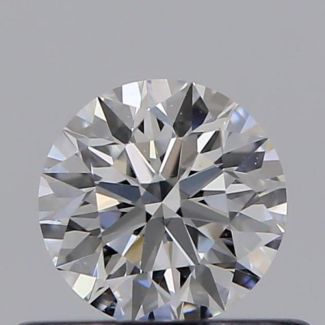 0.40 Carat Round D VS2 EX GIA Natural Diamond