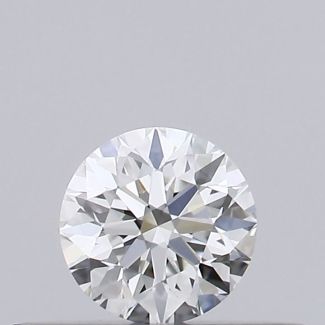 0.2 Carat Round E VVS2 VG EX GIA Natural Diamond