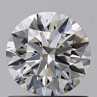 0.70 Carat Round F VVS1 EX GIA Natural Diamond