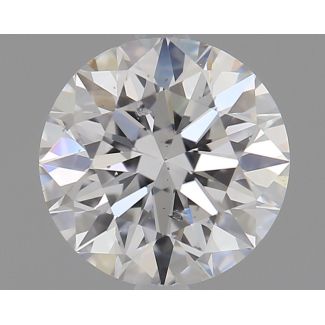 0.7 Carat Round D SI2 EX GIA Natural Diamond