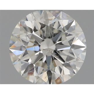 0.50 Carat Round G SI2 EX IGI Natural Diamond