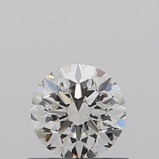 0.50 Carat Round H SI1 G EX GIA Natural Diamond