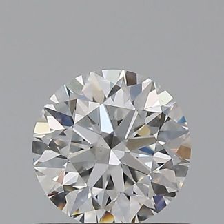 0.56 Carat Round F VS1 EX GIA Natural Diamond