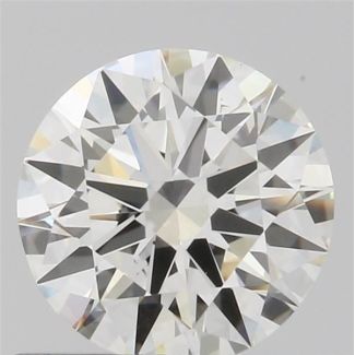 0.59 Carat Round H VS2 EX GIA Natural Diamond