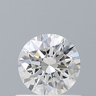 0.51 Carat Round F VS1 EX GIA Natural Diamond