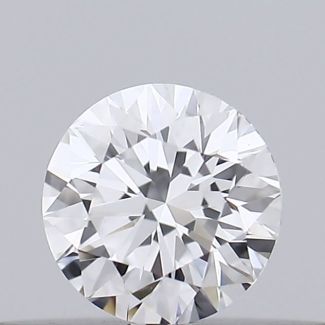 0.19 Carat Round D VVS2 EX GIA Natural Diamond