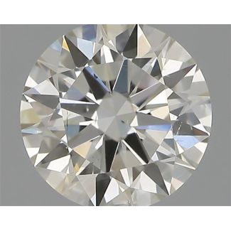 0.33 Carat Round H SI1 EX IGI Natural Diamond