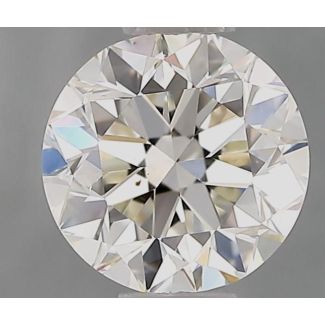 0.90 Carat Round H VS2 VG EX GD IGI Natural Diamond