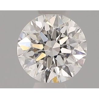 0.34 Carat Round F SI2 EX GIA Natural Diamond