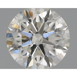 0.4 Carat Round I SI1 EX GIA Natural Diamond