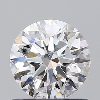 0.71 Carat Round D SI2 EX GIA Natural Diamond