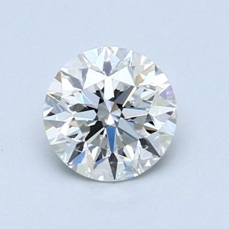 0.9 Carat Round F VVS1 EX GIA Natural Diamond