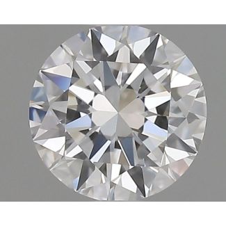 0.5 Carat Round D VVS2 EX GD GIA Natural Diamond