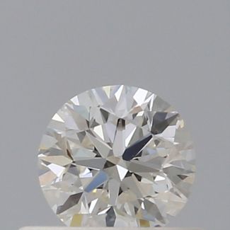 0.40 Carat Round H VVS2 VG EX GIA Natural Diamond