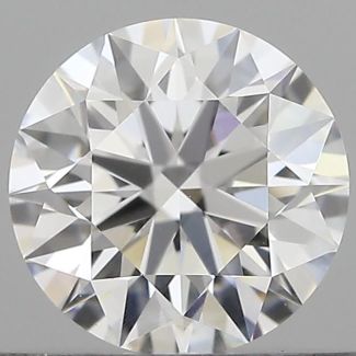 0.62 Carat Round D VVS2 EX GIA Natural Diamond