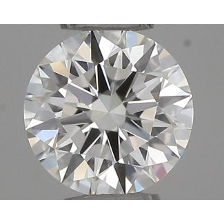 0.26 Carat Round H VVS1 EX GIA Natural Diamond