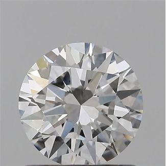 0.73 Carat Round F VVS1 EX GIA Natural Diamond