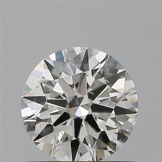 0.62 Carat Round H SI1 EX GIA Natural Diamond