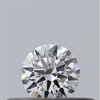 0.18 Carat Round D VVS1 EX GIA Natural Diamond