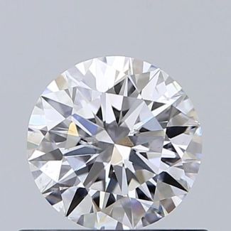 0.62 Carat Round D SI2 EX GIA Natural Diamond