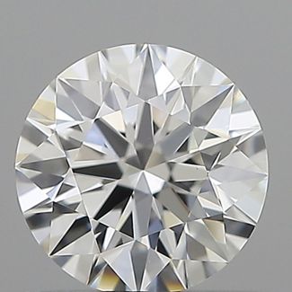 0.51 Carat Round F VVS2 EX GIA Natural Diamond