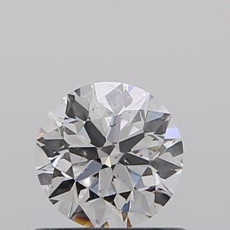 0.56 Carat Round D SI2 EX GIA Natural Diamond