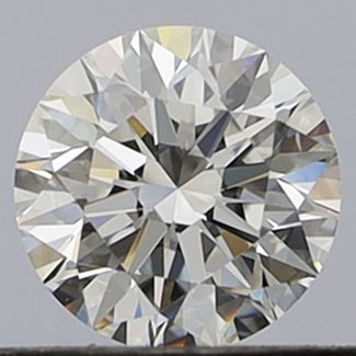 0.41 Carat Round F VVS2 EX GIA Natural Diamond