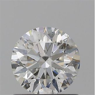 0.70 Carat Round G SI1 EX GIA Natural Diamond