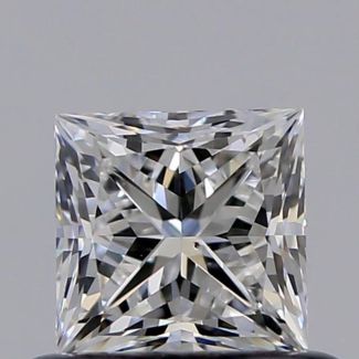 0.52 Carat Princess F SI1 - EX VG GIA Natural Diamond