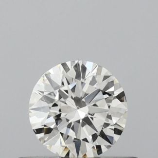 0.4 Carat Round H SI1 EX IGI Natural Diamond