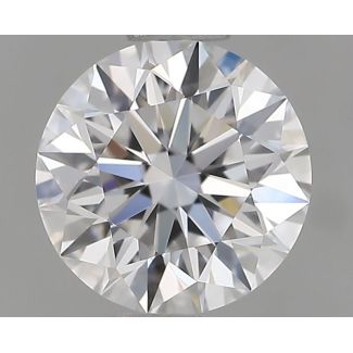 0.7 Carat Round D VVS2 EX GIA Natural Diamond