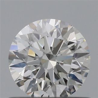 0.57 Carat Round H VS2 EX GIA Natural Diamond