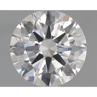 0.61 Carat Round F SI2 EX GIA Natural Diamond