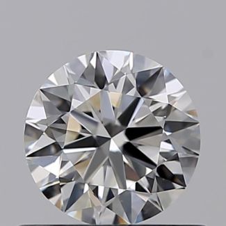 0.51 Carat Round F VS1 EX GIA Natural Diamond