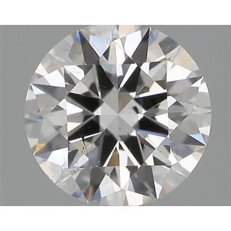 0.35 Carat Round F SI1 EX GIA Natural Diamond