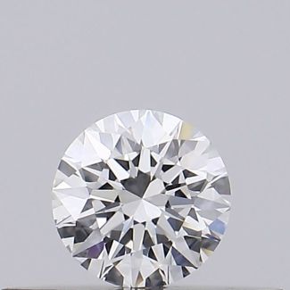 0.21 Carat Round E VVS1 EX GIA Natural Diamond