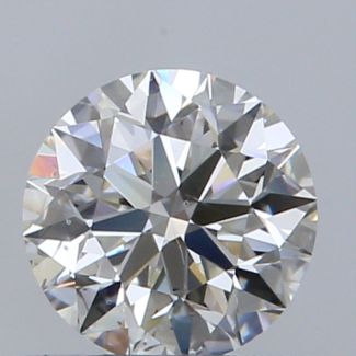 0.57 Carat Round I SI1 EX GIA Natural Diamond