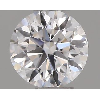 0.21 Carat Round D VVS2 EX VG GIA Natural Diamond